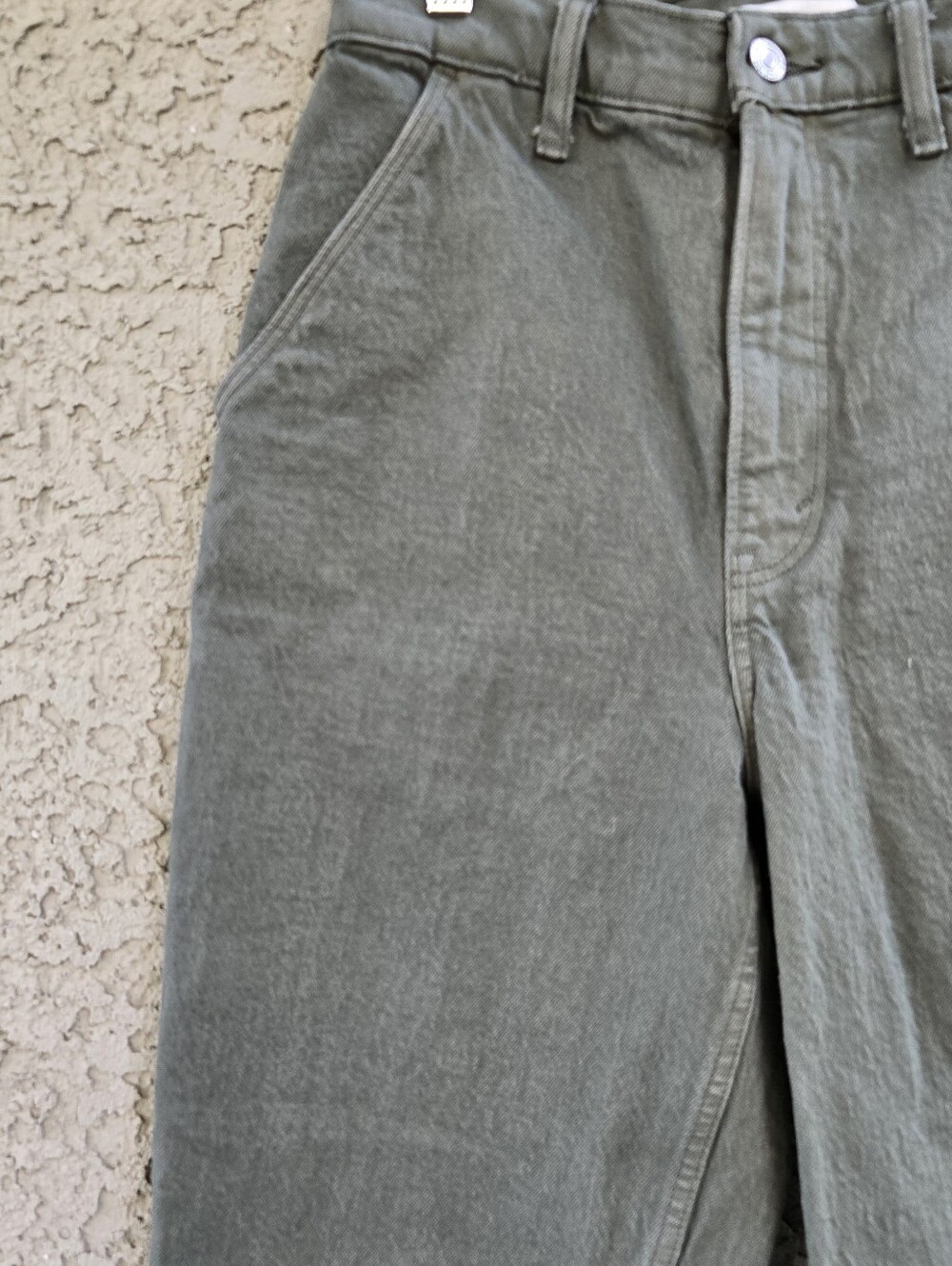 Abercrombie & Fitch 90's Straight Untra High Rise Jeans Green - Picture 3 of 11